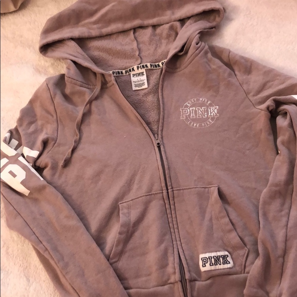 Taupe Victoria’s Secret PINK hoodie!